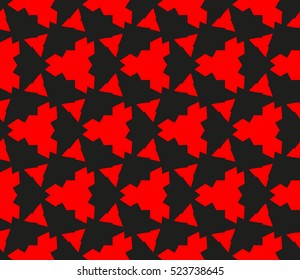Abstract background. Vector seamless pattern. Red geometric seamless pattern in modern stylish