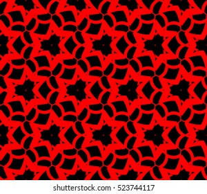 Abstract background. Vector seamless pattern. Red geometric seamless pattern in modern stylish