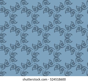 Abstract background. Vector seamless pattern. Blue geometric seamless pattern in modern stylish