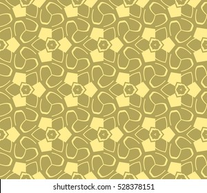 Abstract background. Vector seamless pattern. Yellow geometric seamless pattern in modern stylish