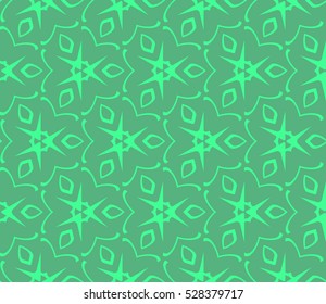 Abstract background. Vector seamless pattern. Green geometric seamless pattern in modern stylish