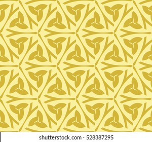 Abstract background. Vector seamless pattern. Yellow geometric seamless pattern in modern stylish