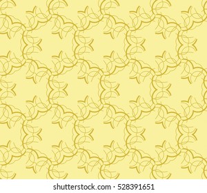 Abstract background. Vector seamless pattern. Yellow geometric seamless pattern in modern stylish