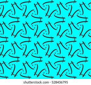 Abstract background. Vector seamless pattern. Blue geometric seamless pattern in modern stylish