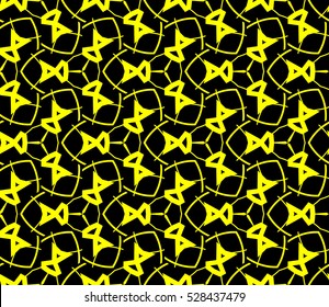 Abstract background. Vector seamless pattern. Yellow geometric seamless pattern in modern stylish