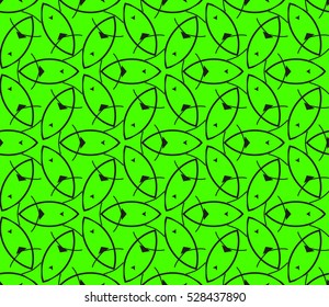Abstract background. Vector seamless pattern. Green geometric seamless pattern in modern stylish