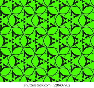 Abstract background. Vector seamless pattern. Green geometric seamless pattern in modern stylish