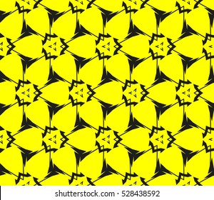 Abstract background. Vector seamless pattern. Yellow geometric seamless pattern in modern stylish