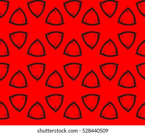 Abstract background. Vector seamless pattern. Red geometric seamless pattern in modern stylish