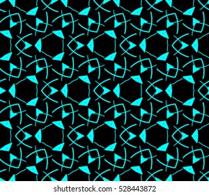 Abstract background. Vector seamless pattern. Blue geometric seamless pattern in modern stylish