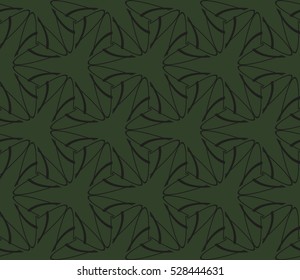 Abstract background. Vector seamless pattern. Green geometric seamless pattern in modern stylish