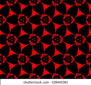 Abstract background. Vector seamless pattern. Red geometric seamless pattern in modern stylish