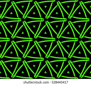 Abstract background. Vector seamless pattern. Green geometric seamless pattern in modern stylish