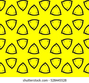 Abstract background. Vector seamless pattern. Yellow geometric seamless pattern in modern stylish