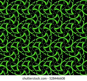 Abstract background. Vector seamless pattern. Green geometric seamless pattern in modern stylish