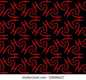 Abstract background. Vector seamless pattern. Red geometric seamless pattern in modern stylish