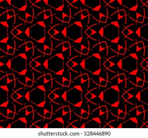 Abstract background. Vector seamless pattern. Red geometric seamless pattern in modern stylish