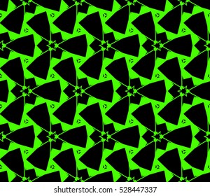 Abstract background. Vector seamless pattern. Green geometric seamless pattern in modern stylish