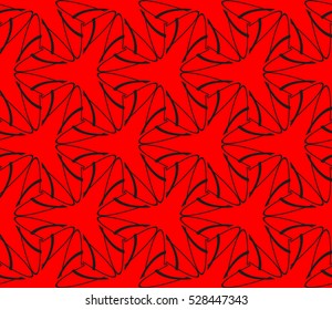 Abstract background. Vector seamless pattern. Red geometric seamless pattern in modern stylish