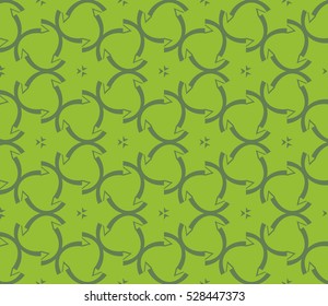 Abstract background. Vector seamless pattern. Green geometric seamless pattern in modern stylish