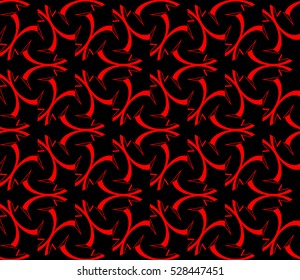 Abstract background. Vector seamless pattern. Red geometric seamless pattern in modern stylish