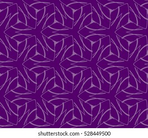 Abstract background. Vector seamless pattern. Purple geometric seamless pattern in modern stylish