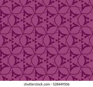 Abstract background. Vector seamless pattern. Purple geometric seamless pattern in modern stylish