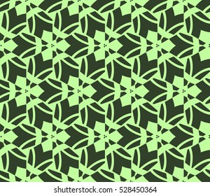 Abstract background. Vector seamless pattern. Green geometric seamless pattern in modern stylish