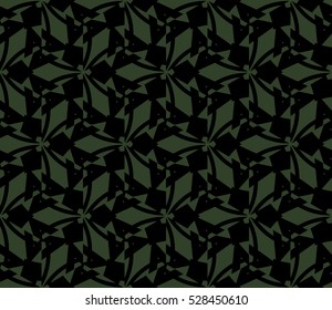 Abstract background. Vector seamless pattern. Green geometric seamless pattern in modern stylish