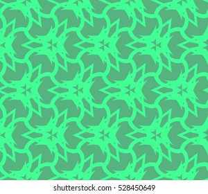 Abstract background. Vector seamless pattern. Green geometric seamless pattern in modern stylish