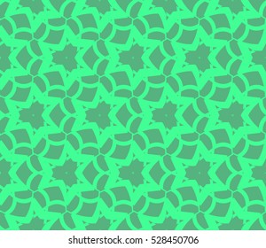 Abstract background. Vector seamless pattern. Green geometric seamless pattern in modern stylish