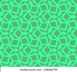 Abstract background. Vector seamless pattern. Green geometric seamless pattern in modern stylish