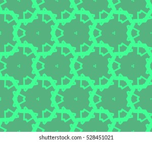 Abstract background. Vector seamless pattern. Green geometric seamless pattern in modern stylish