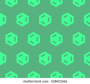 Abstract background. Vector seamless pattern. Green geometric seamless pattern in modern stylish