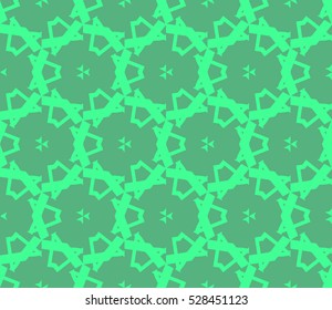 Abstract background. Vector seamless pattern. Green geometric seamless pattern in modern stylish