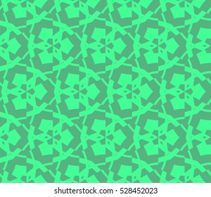 Abstract background. Vector seamless pattern. Green geometric seamless pattern in modern stylish