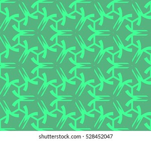Abstract background. Vector seamless pattern. Green geometric seamless pattern in modern stylish