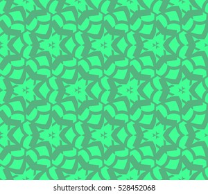 Abstract background. Vector seamless pattern. Green geometric seamless pattern in modern stylish