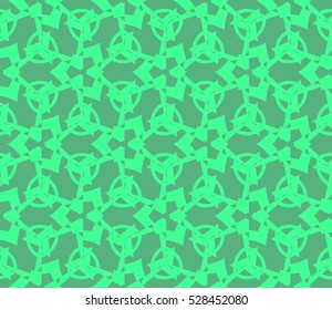 Abstract background. Vector seamless pattern. Green geometric seamless pattern in modern stylish