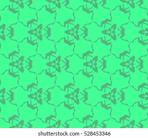 Abstract background. Vector seamless pattern. Green geometric seamless pattern in modern stylish