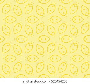 Abstract background. Vector seamless pattern. Yellow geometric seamless pattern in modern stylish
