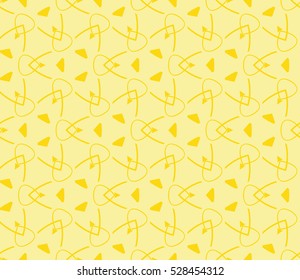 Abstract background. Vector seamless pattern. Yellow geometric seamless pattern in modern stylish