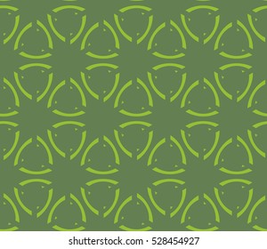 Abstract background. Vector seamless pattern. Green geometric seamless pattern in modern stylish