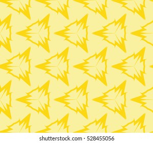 Abstract background. Vector seamless pattern. Yellow geometric seamless pattern in modern stylish