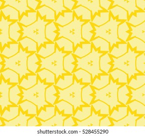 Abstract background. Vector seamless pattern. Yellow geometric seamless pattern in modern stylish