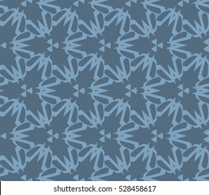 Abstract background. Vector seamless pattern. Blue geometric seamless pattern in modern stylish