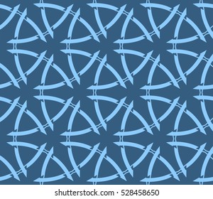Abstract background. Vector seamless pattern. Blue geometric seamless pattern in modern stylish