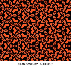 Abstract background. Vector seamless pattern. Orange geometric seamless pattern in modern stylish