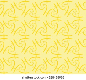 Abstract background. Vector seamless pattern. Yellow geometric seamless pattern in modern stylish