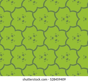 Abstract background. Vector seamless pattern. Green geometric seamless pattern in modern stylish